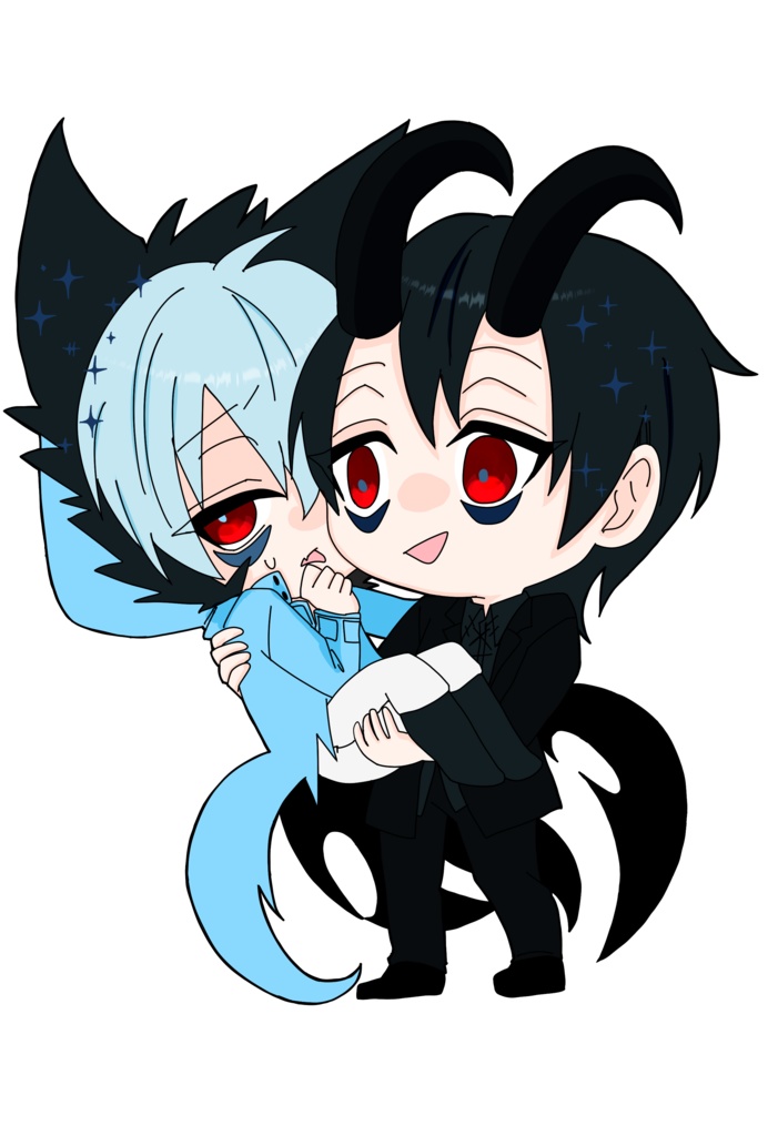 黒クロ×クロアクリルキーホルダー