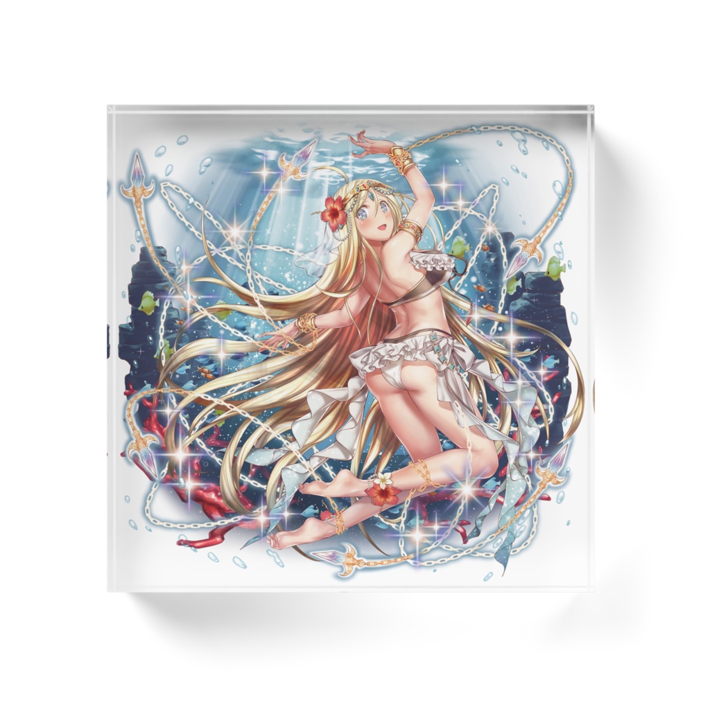 サマーキャラ クリアアクリルブロック