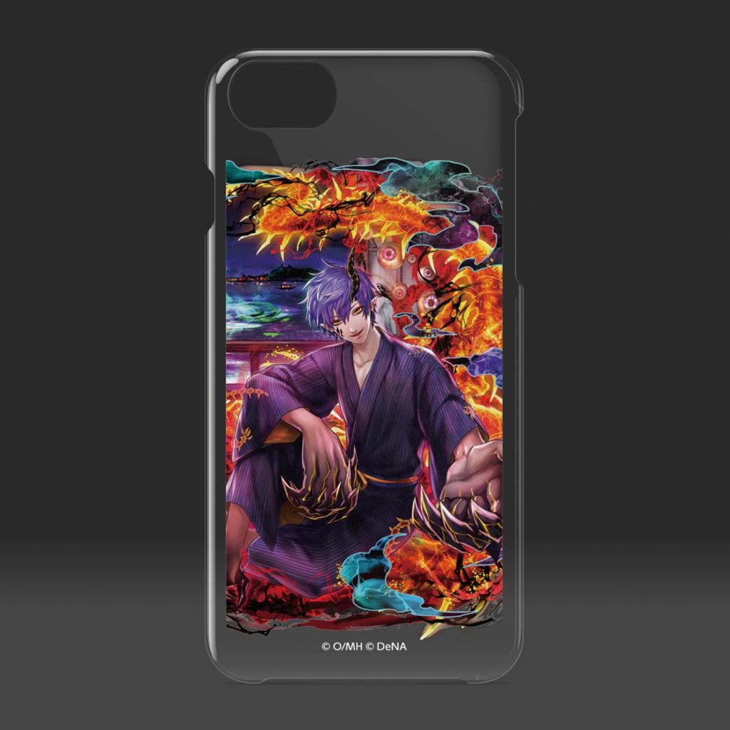 サマーキャラ クリアiPhoneケース<納涼夜行>