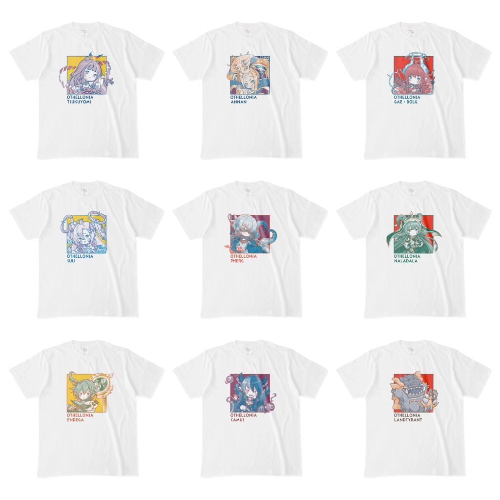 ちびキャラ デザインTシャツ（ホワイト）3