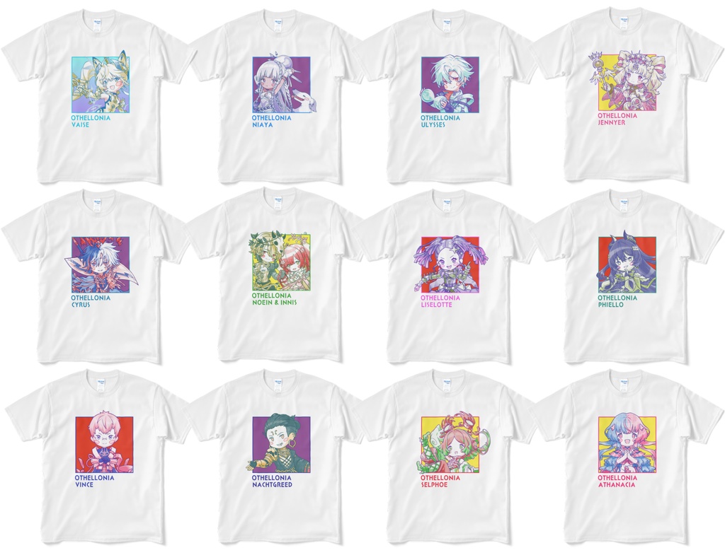 ちびキャラ デザインTシャツ(ホワイト)5