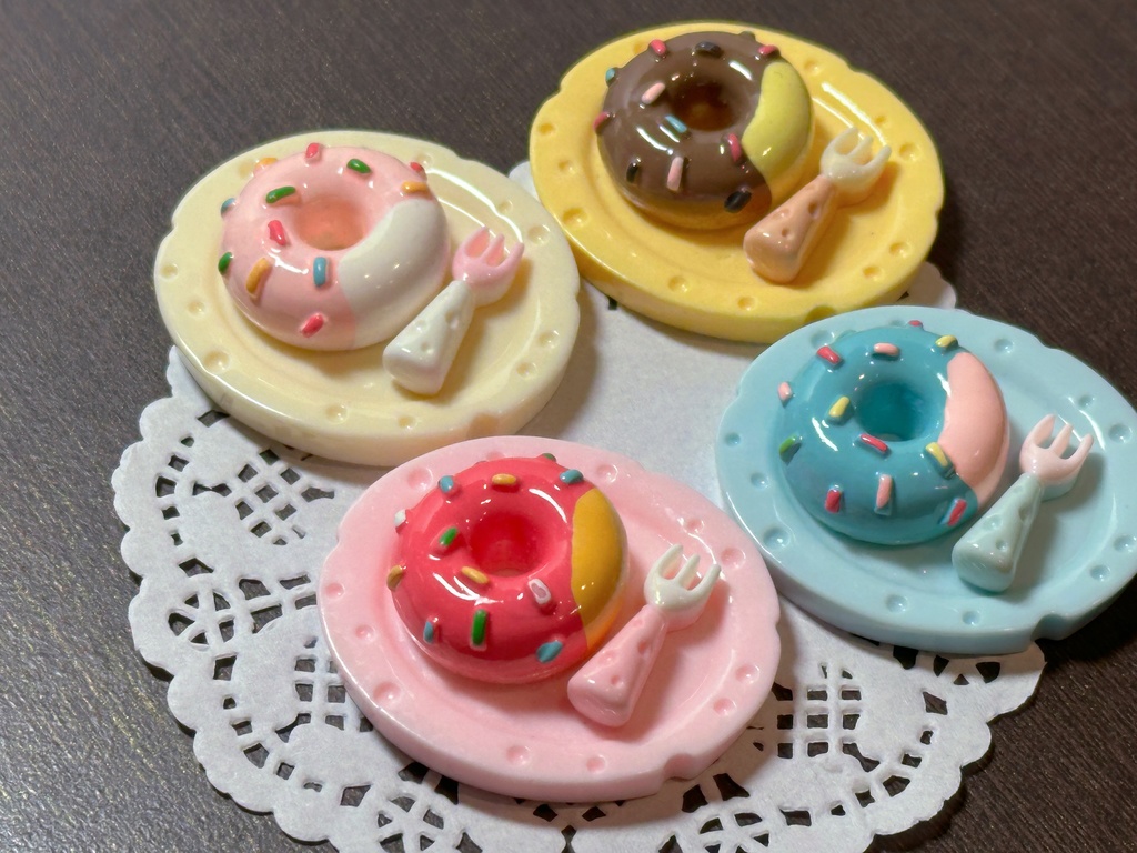 【ミニチュア】ぬい撮りにぴったり♪ミニドーナツプレート