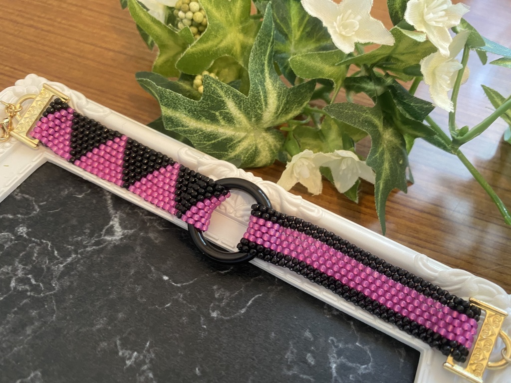 【♯コンパス】ルチ妻 イメージ ビーズステッチアクセサリー (受注制作)