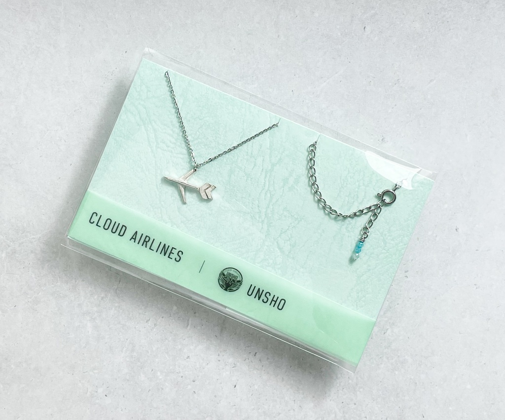内番服の飛行機ネックレス(雲生)