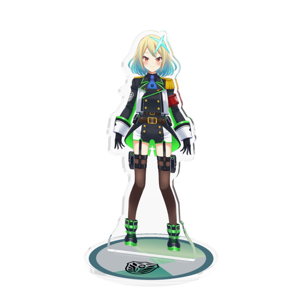 【鈴乃しおん】2周年記念アクリルフィギュア【軍服】