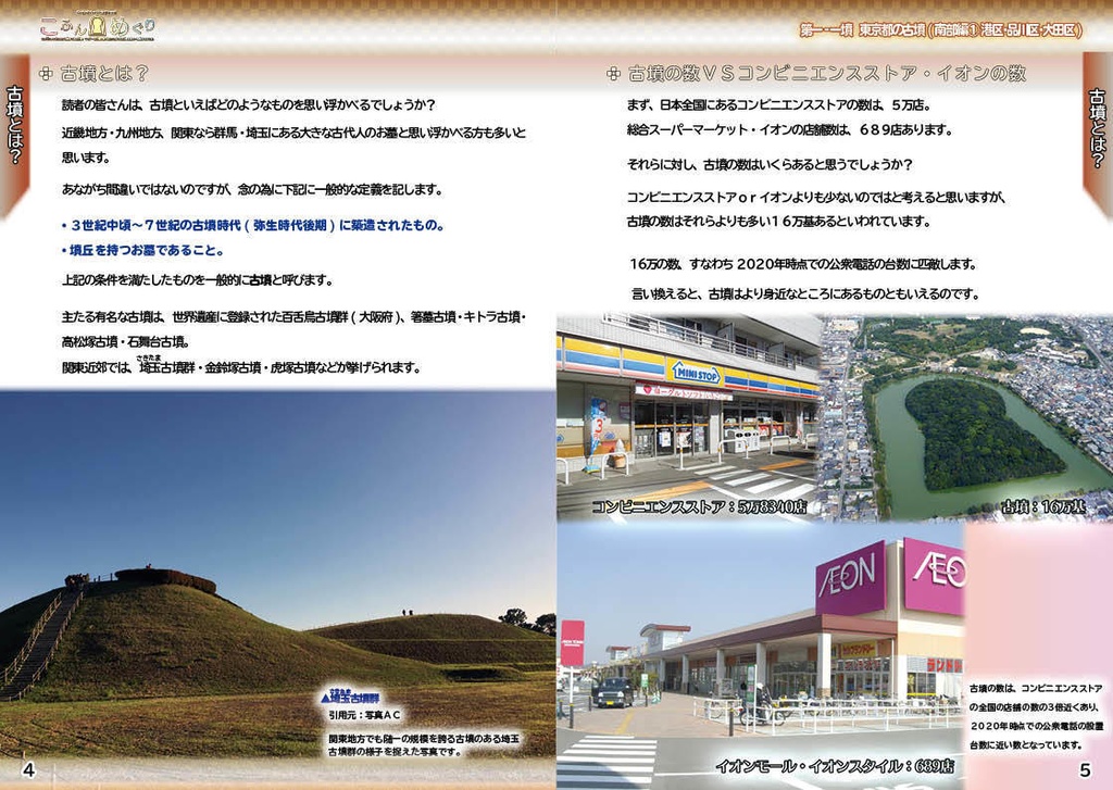 【コピー本版/ #墳活 向け本】こふんめぐり 第一‐一墳 東京都南部(港区・品川区・大田区編)