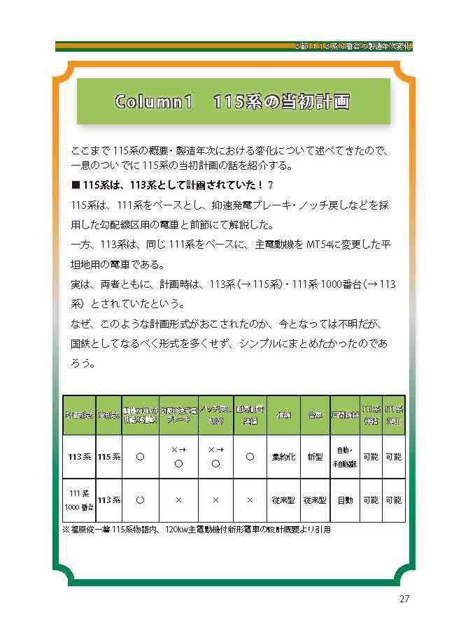 【PDF版】『115系のあゆみ』第一章・115系の登場