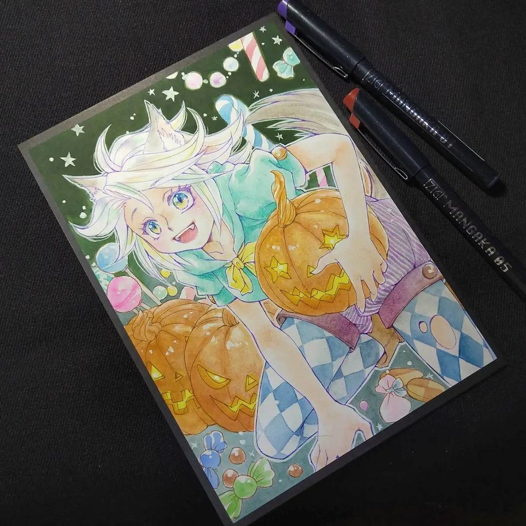 silver wolf girl in Halloween night!