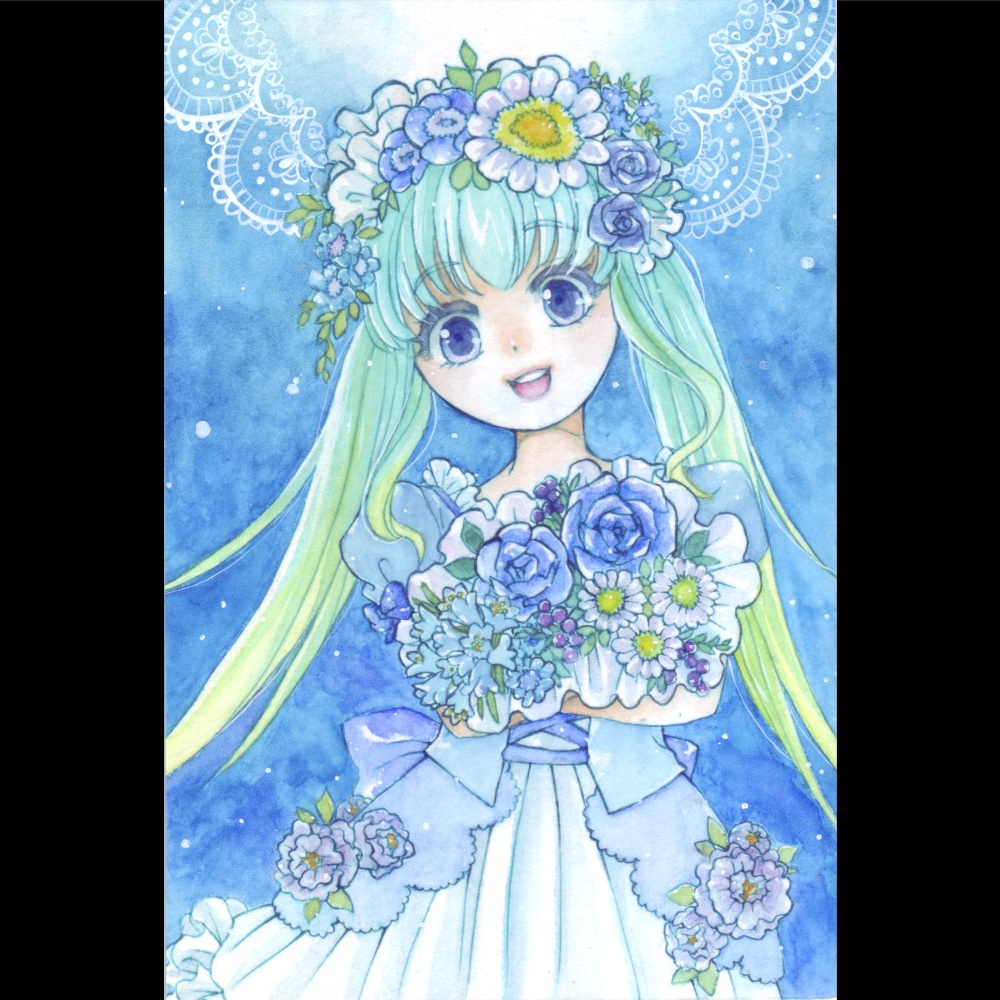 青い花束