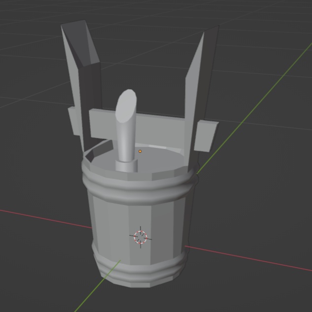 ローポリ角樽(つのだる)