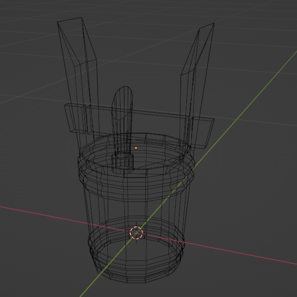 ローポリ角樽(つのだる)