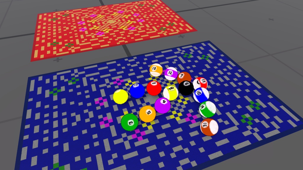 ドット絵っぽい絨毯