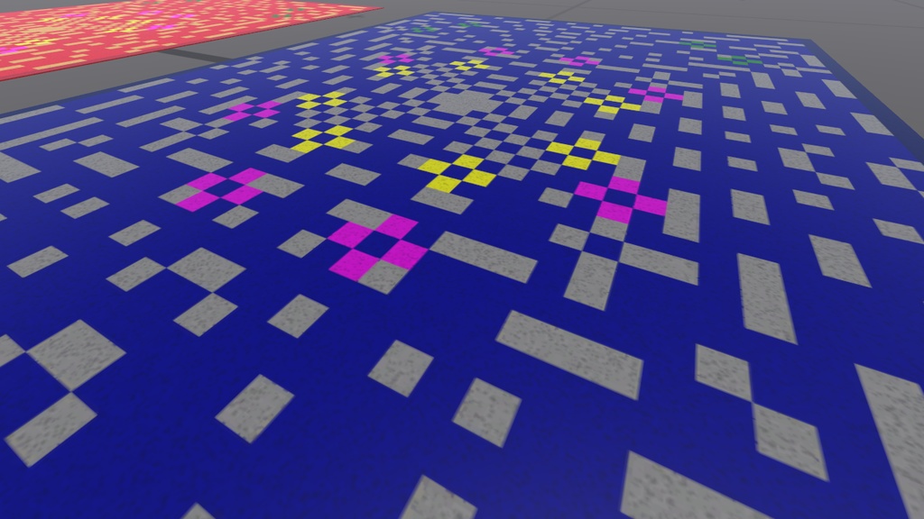 ドット絵っぽい絨毯