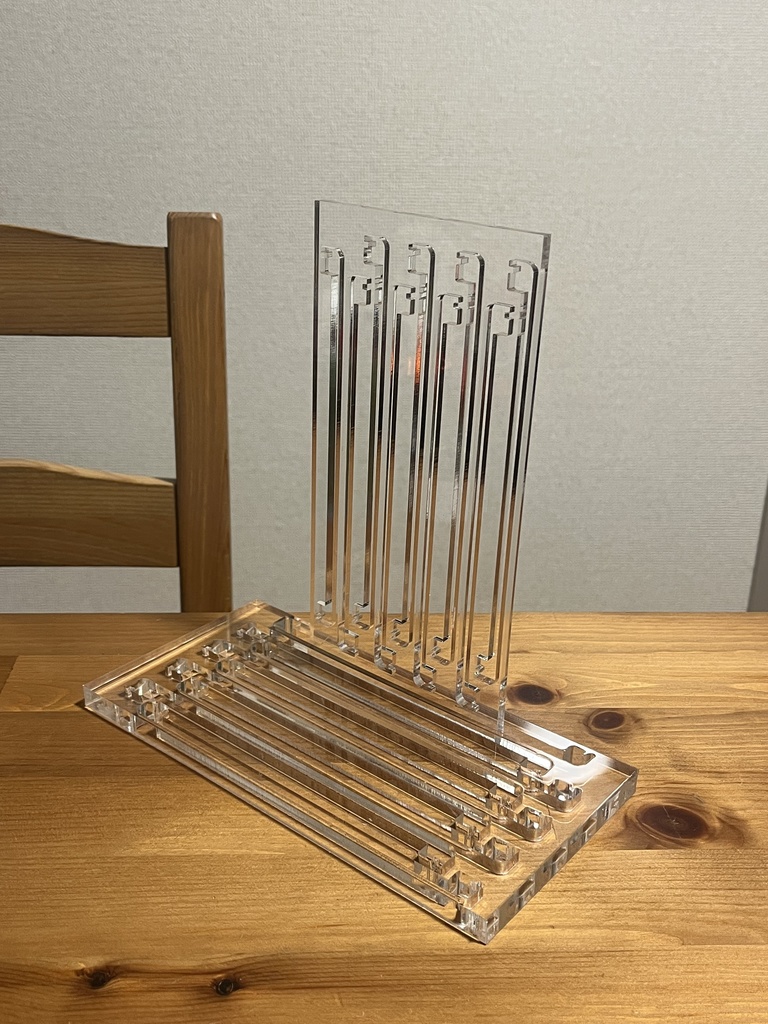 アクリルブックエンド