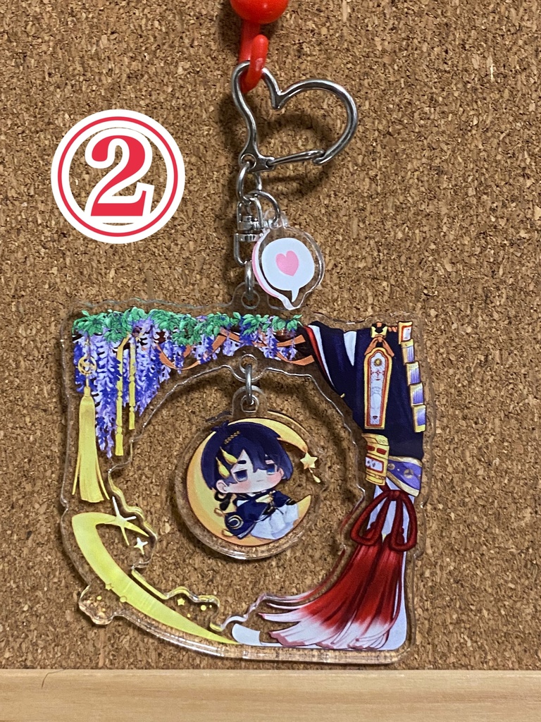 🌙枠アクリルキーホルダー