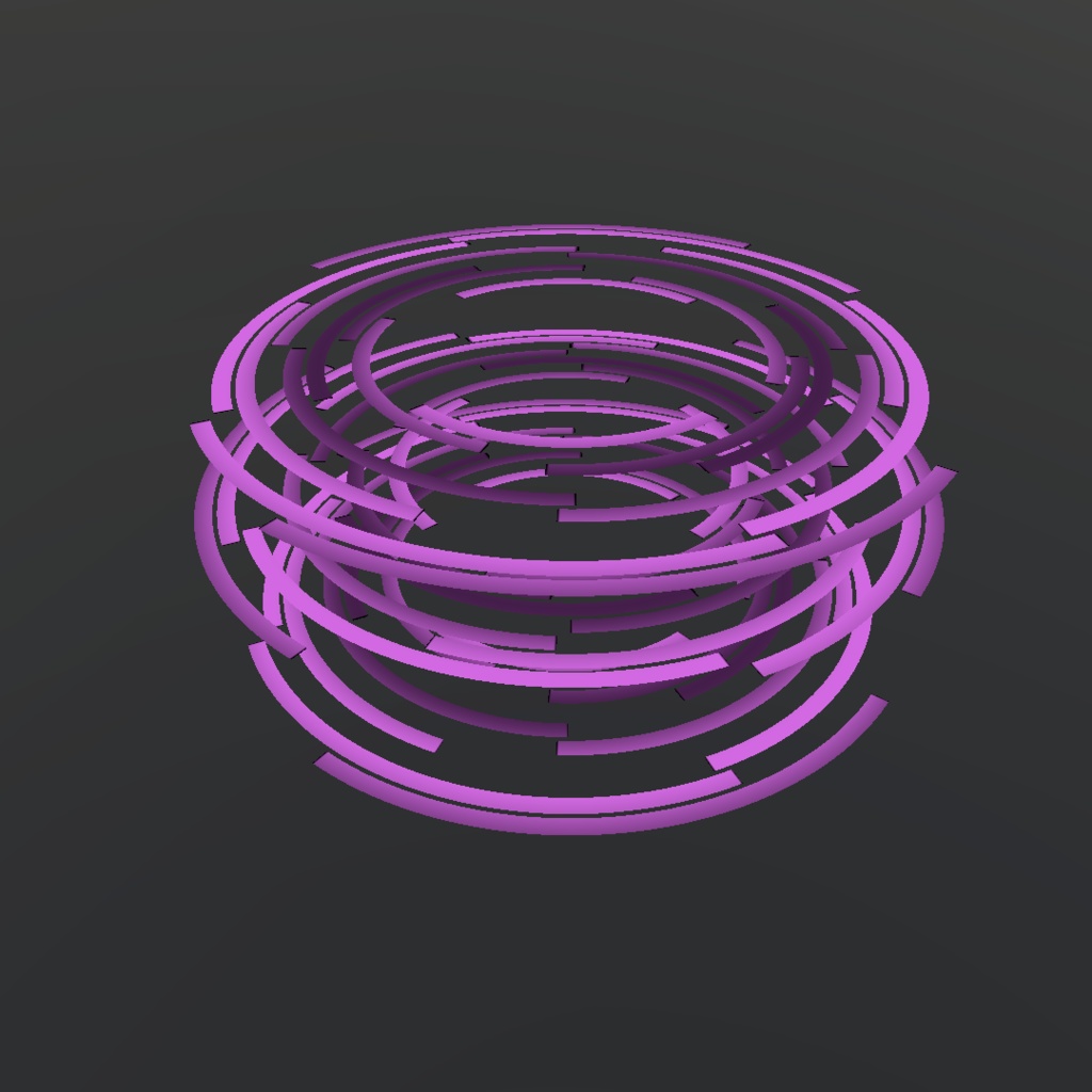 【VRChat向け】サイバー風ディスクシェーダー(&サンプル12個セット)