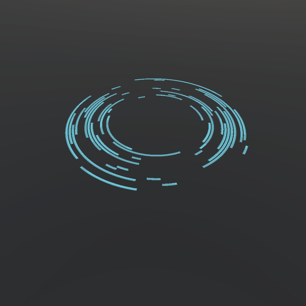 【VRChat向け】サイバー風ディスクシェーダー(&サンプル12個セット)