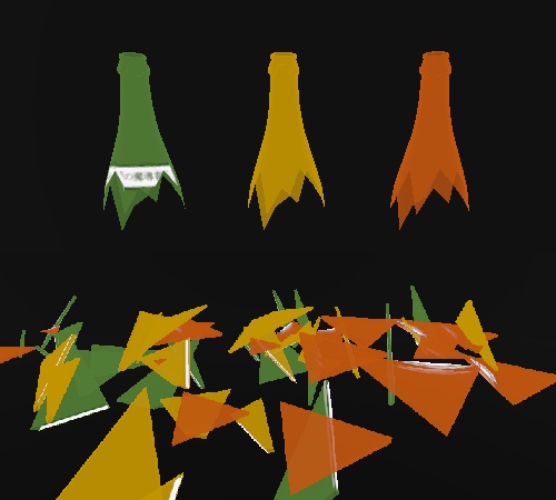 【VRChat向け】砕けるボトル / Crash Bottle