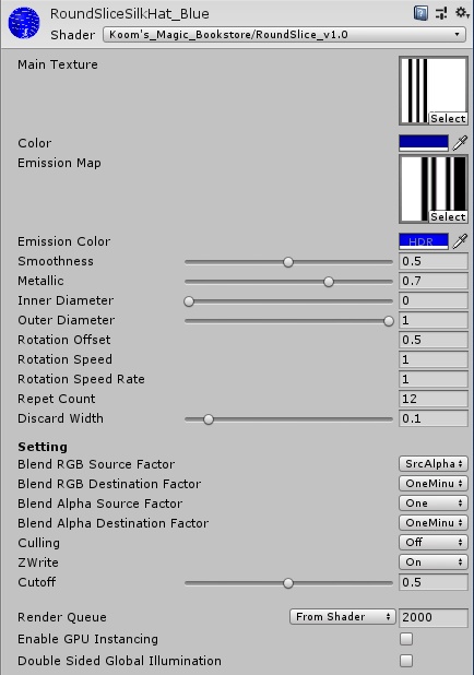 【VRChat向け】輪切りのシルクハット