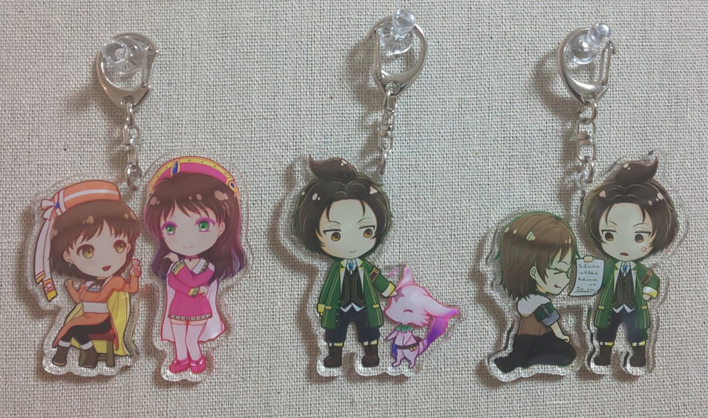 エスカ&ロジーのアトリエアクリルキーホルダー【ソール&アウィン】