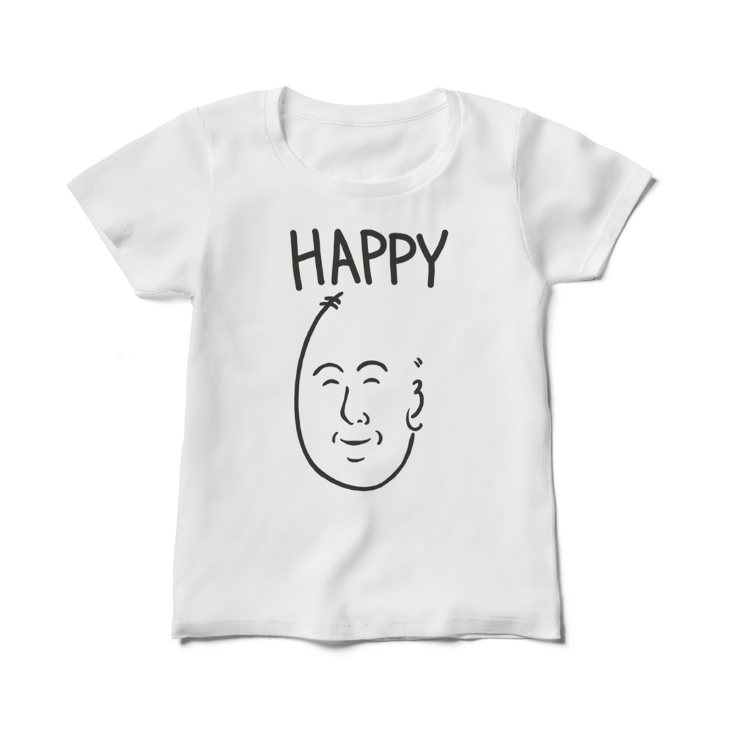 HAPPYしろもじTシャツ（レディース）