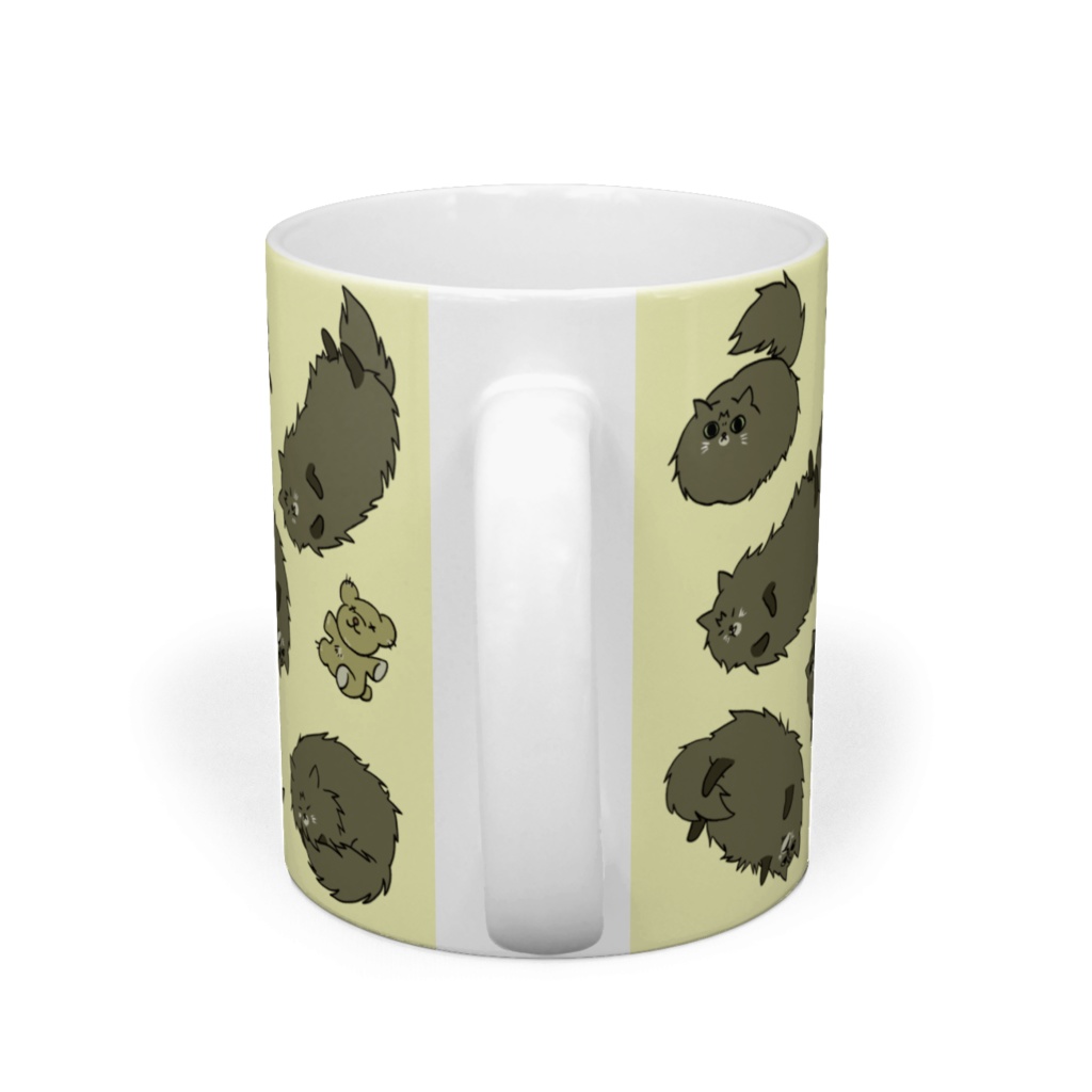 あしのみじかいねこのマグカップ