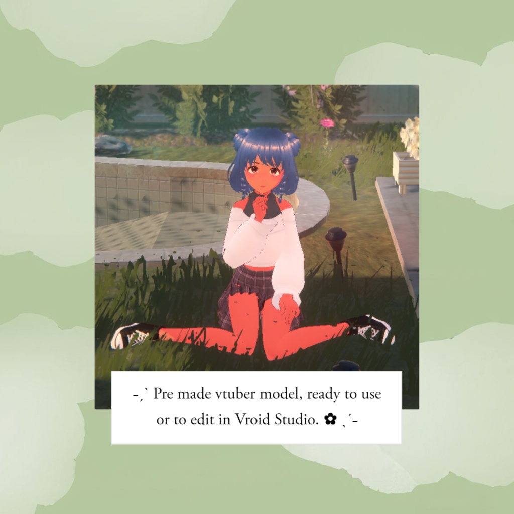 Vtuber モデル、すぐに使える、すぐに編集できる || Vtuber model/base ready to use or edit!