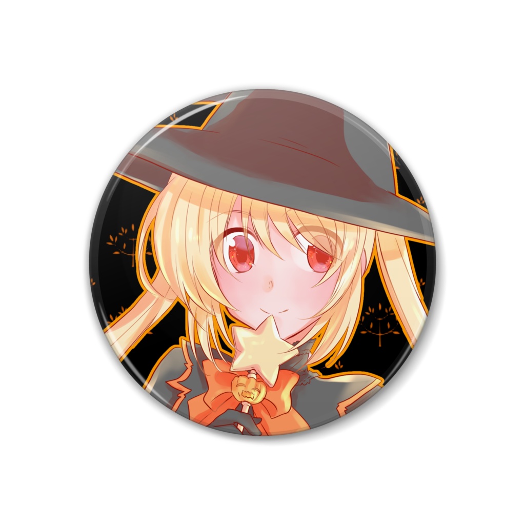 【缶バッチ】ハロウィン🎃女の子