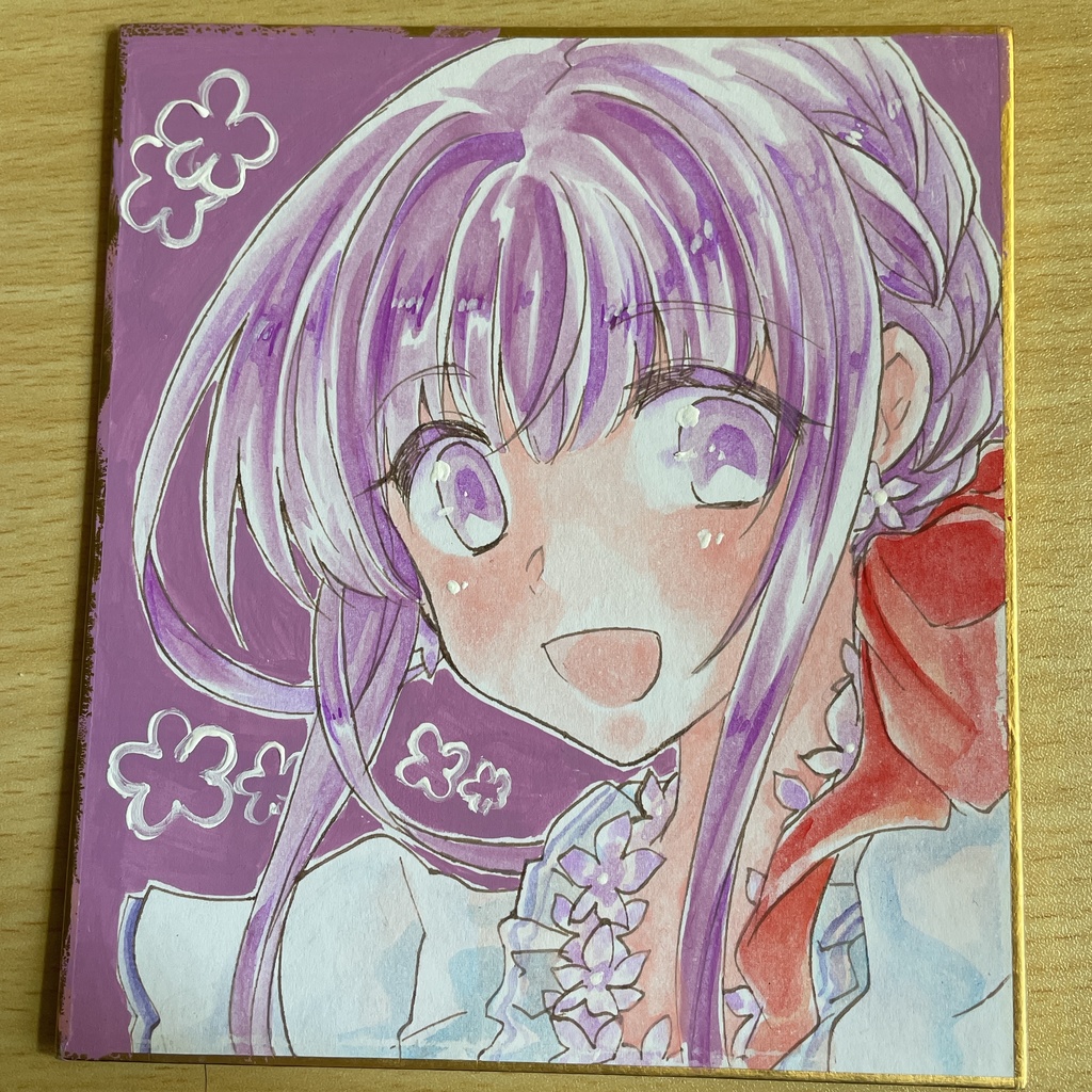 春の色紙⸜【ライラック】