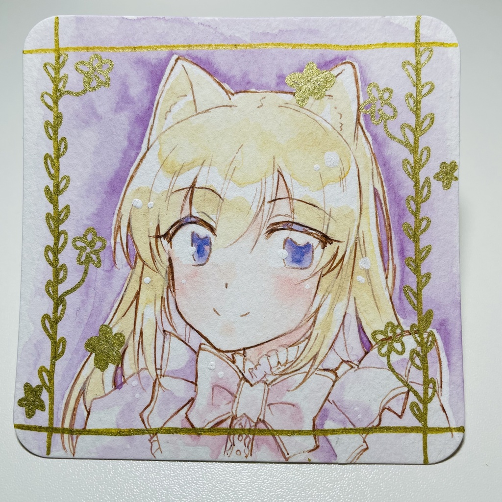 アナログイラスト【猫耳カリン②】