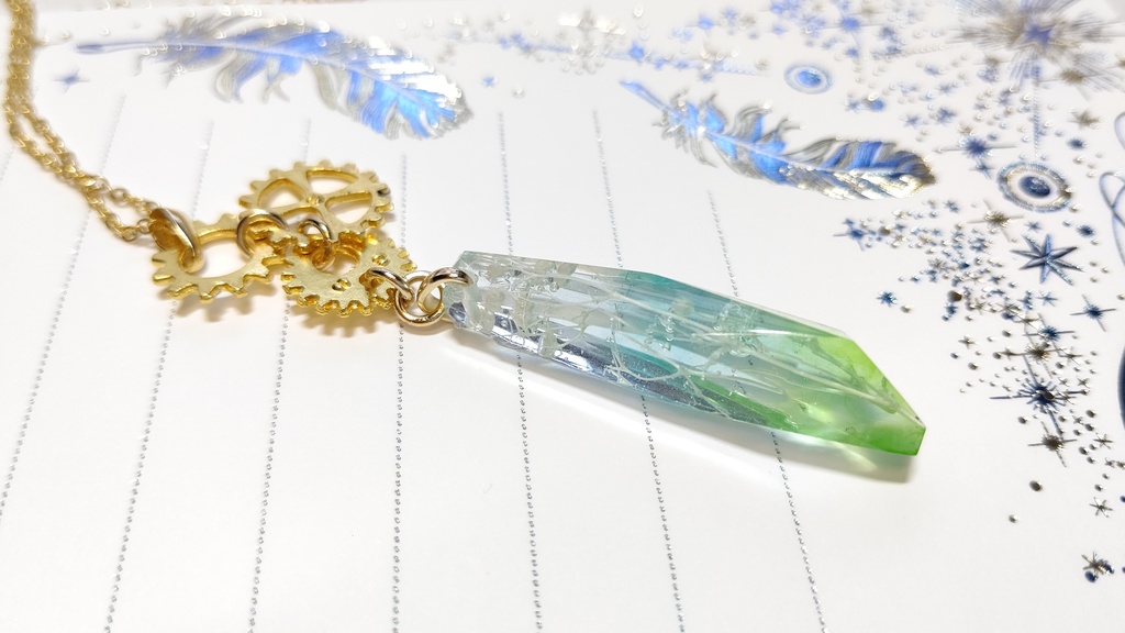 水中花のネックレス