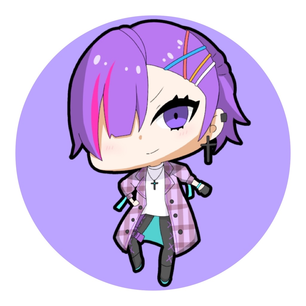 らぶさば💜はとむぎ💜缶バッジ