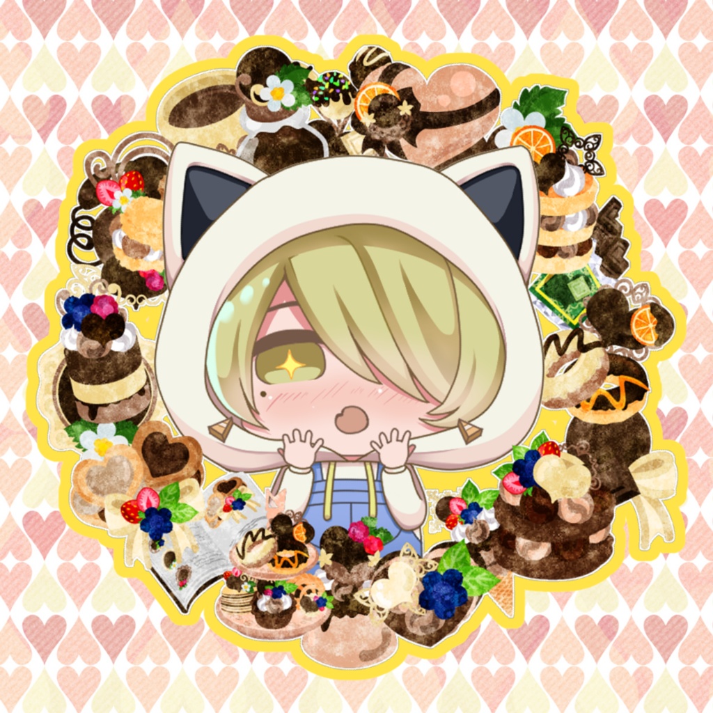 ちっちゃなシリルのアクリルキーホルダーチョコver.(おまけ本付き)