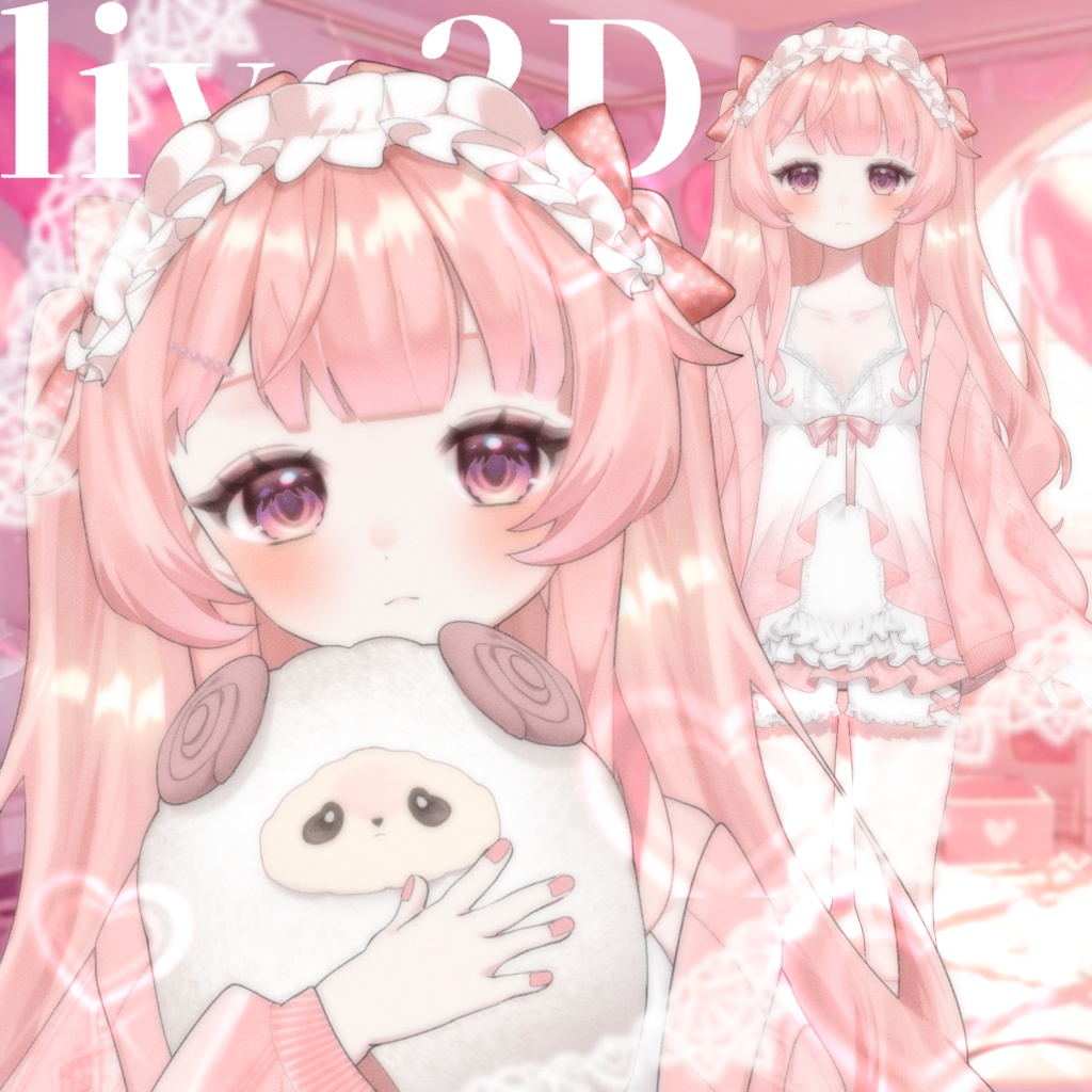 【汎用モデル】パジャマの女の子