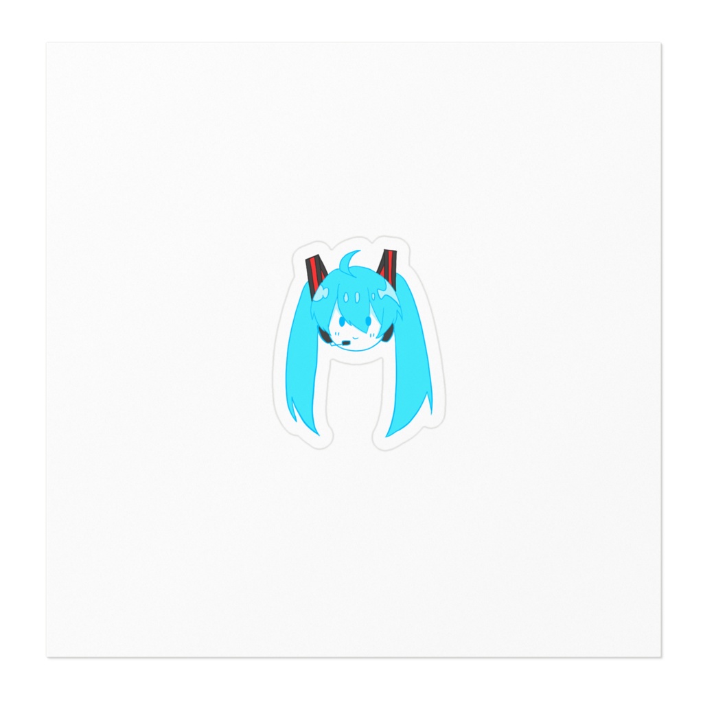 初音ミクステッカー(小さめ)