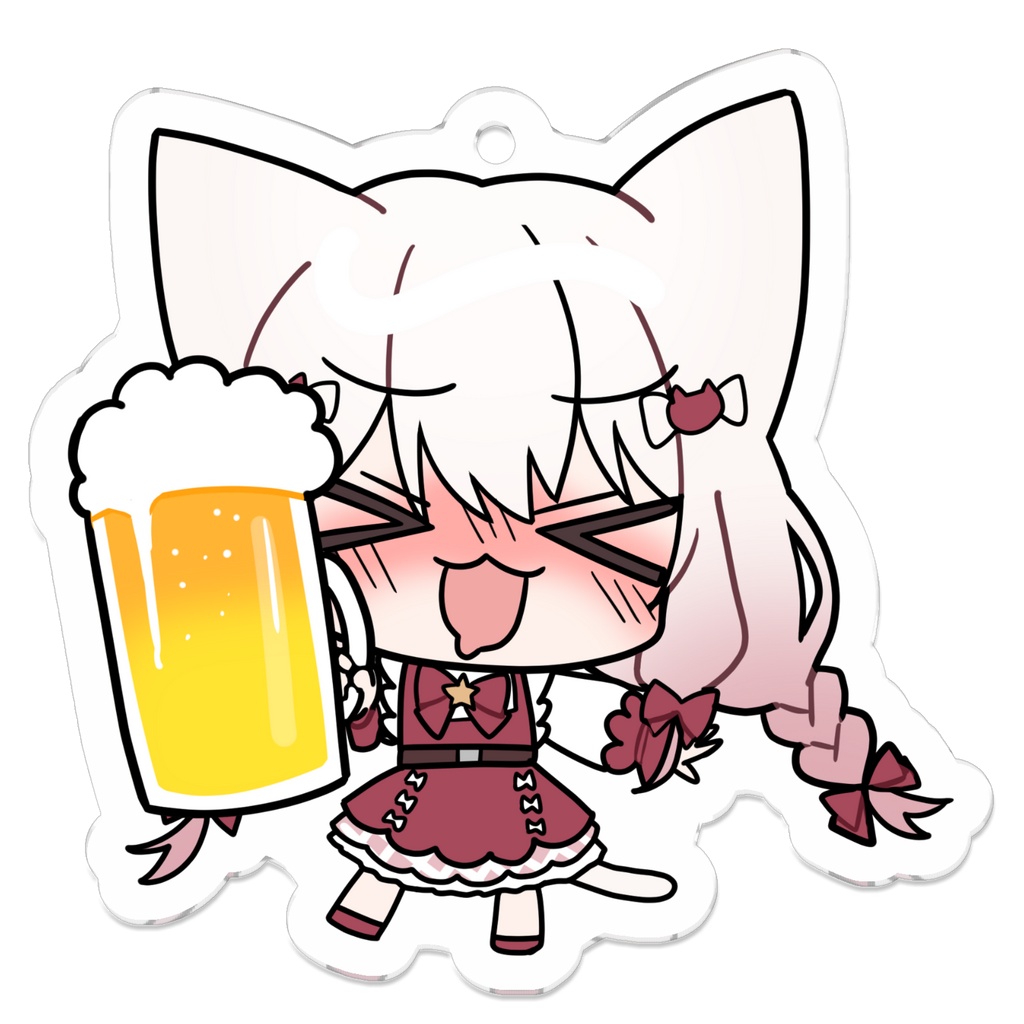 【常設】アクリルキーホルダー_SD_乾杯！