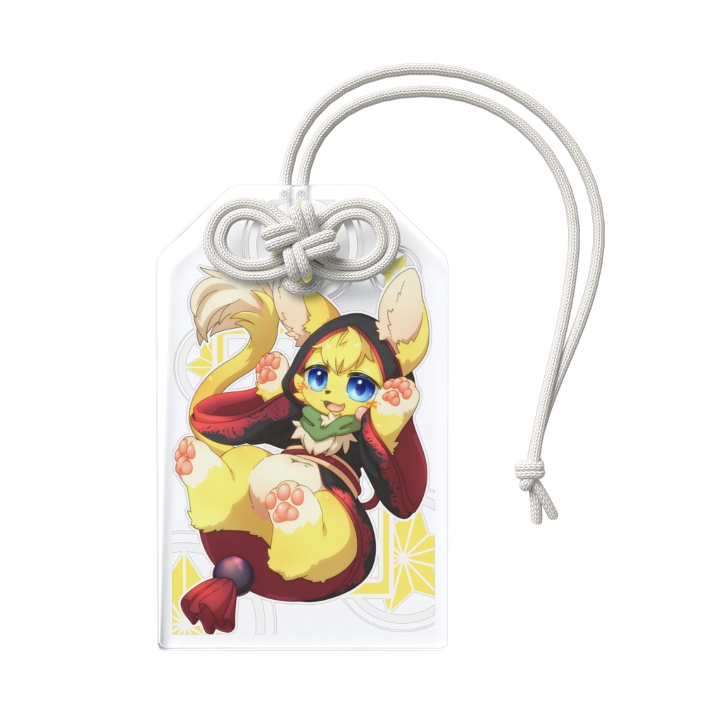 みんなの活躍を肉球でぷにっと後押し♪へそねこアクリルお守り🐱