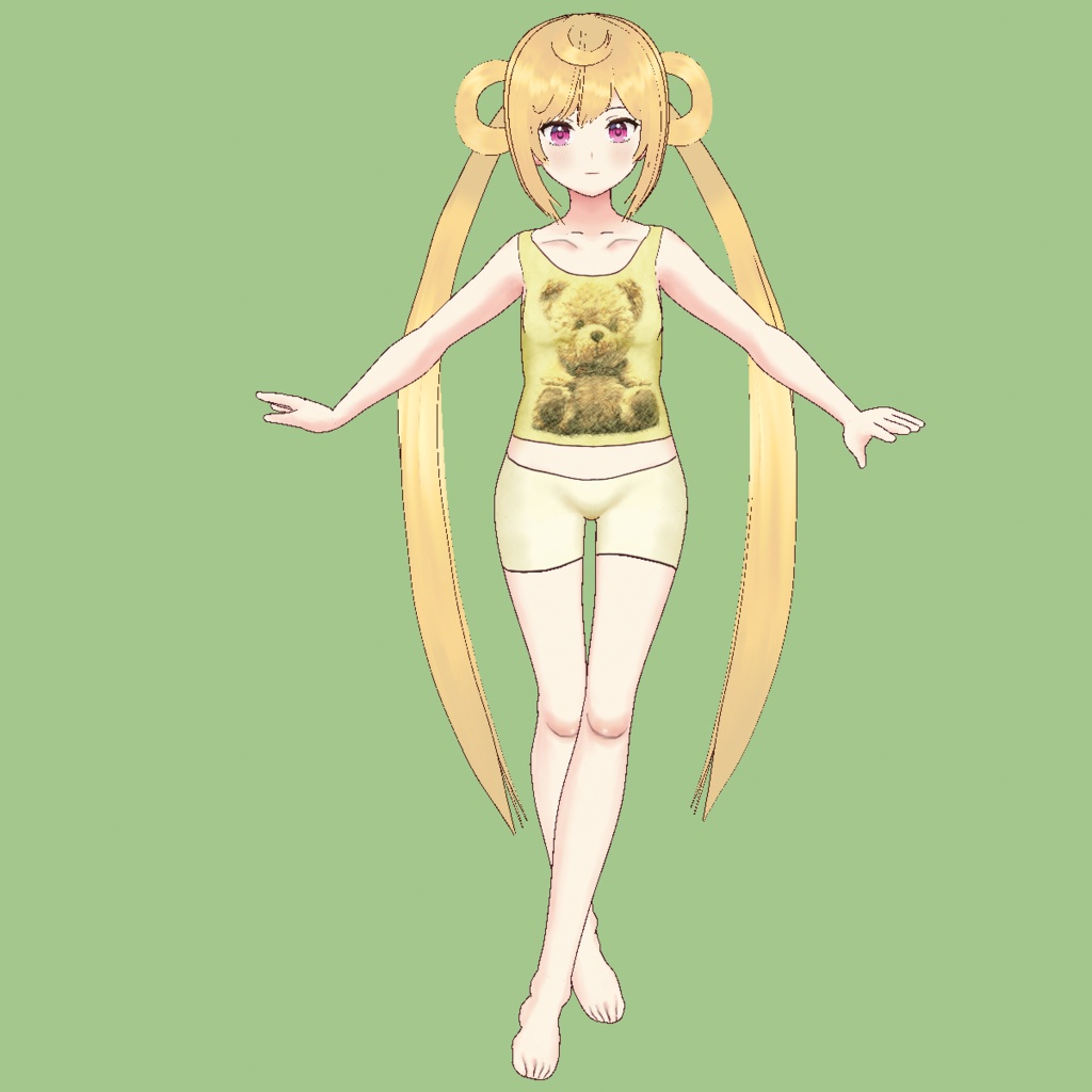 Synthesizer V Shian Simple VRoid Model