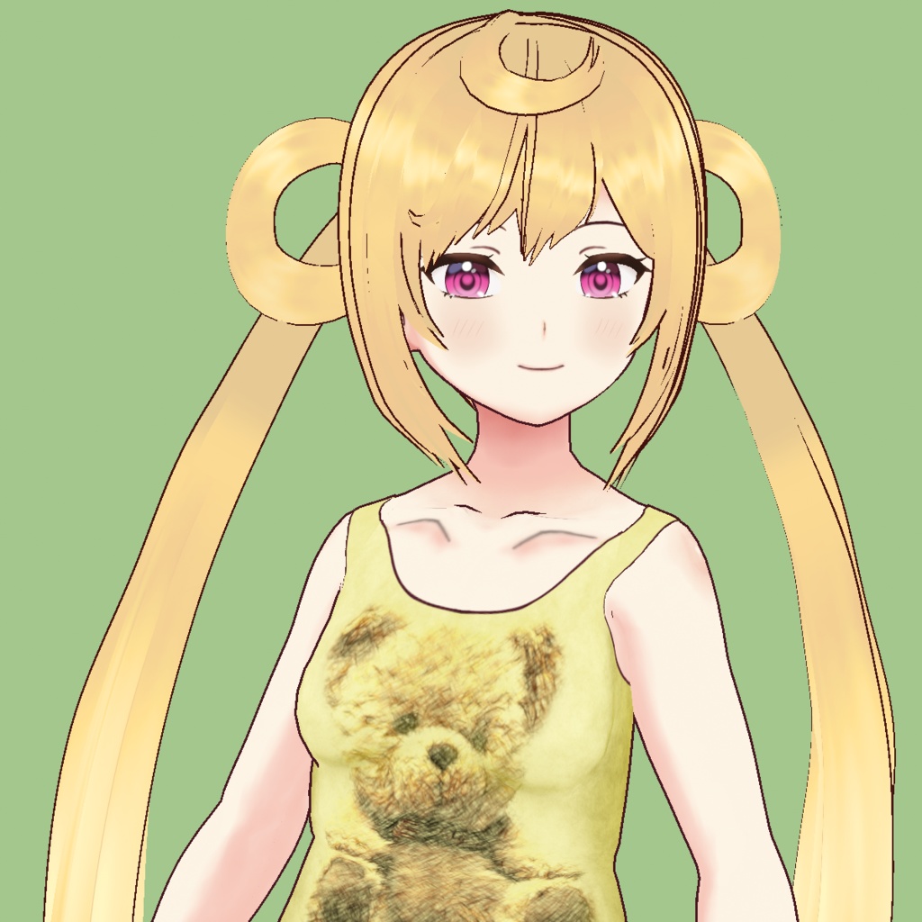 Synthesizer V Shian Simple VRoid Model