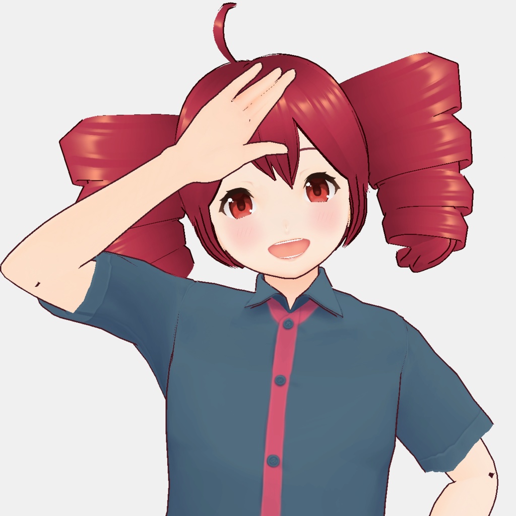 UTAU SynthV 重音テト Kasane Teto Simple VRoid Model