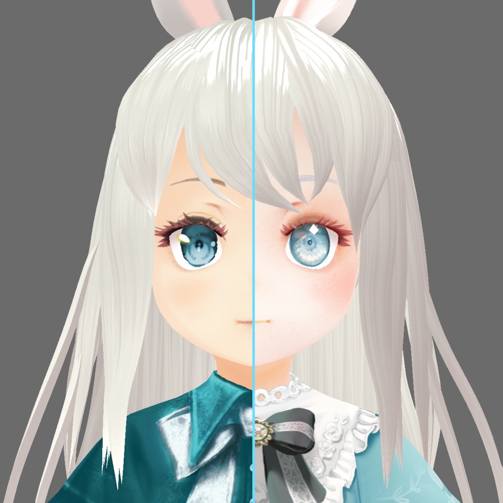Model Recreation (PLACEHOLDER-TEXTURES - Edited VRoidβ Materials) for YOUR PURCHASE of yukinoa's Texture Set 少女 ロリータエプロンドレスのテクスチャ