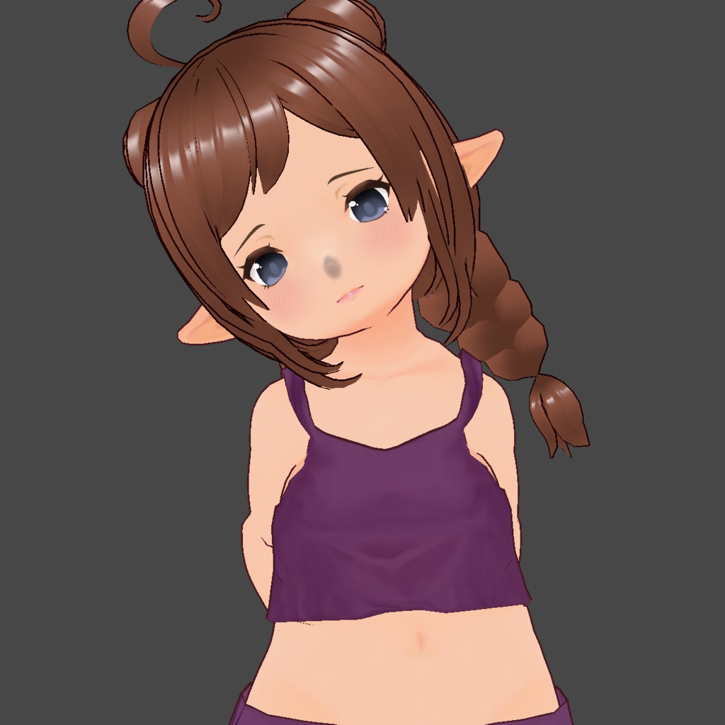 VRoid Lalafell Bodysuit + 3 Models