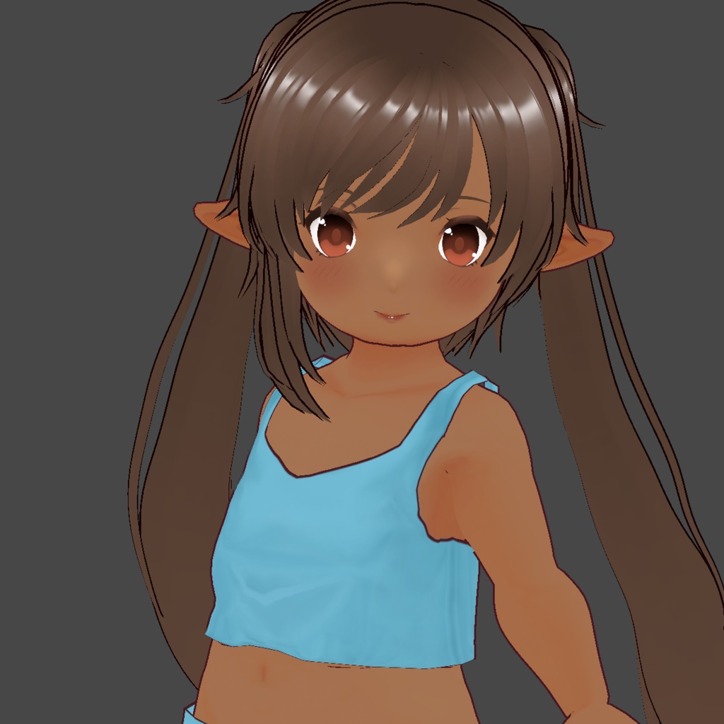 VRoid Lalafell Bodysuit + 3 Models