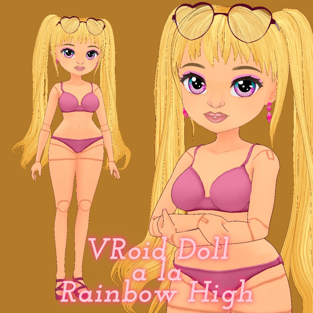 VRoid Doll a la Rainbow High