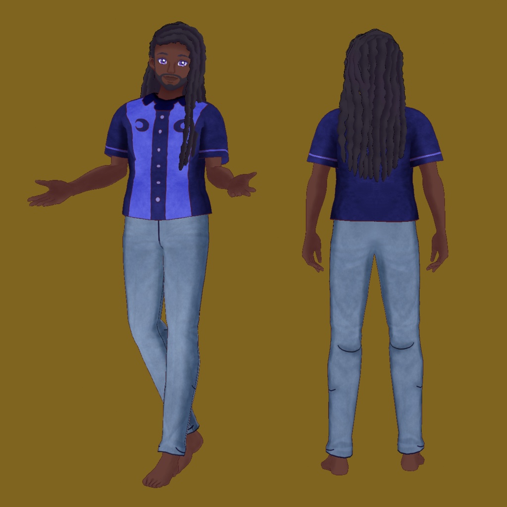 Synthesizer V Asterian Simple VRoid Model