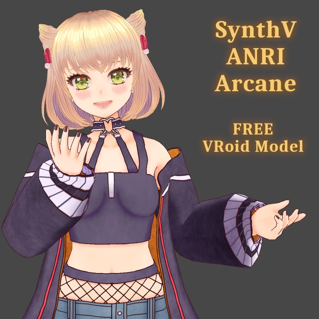 Synthesizer V ANRI Arcane FREE VRoid Model