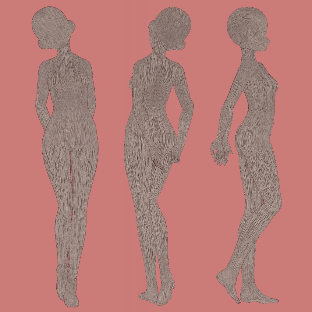 VRoid Mannequin Wood Texture