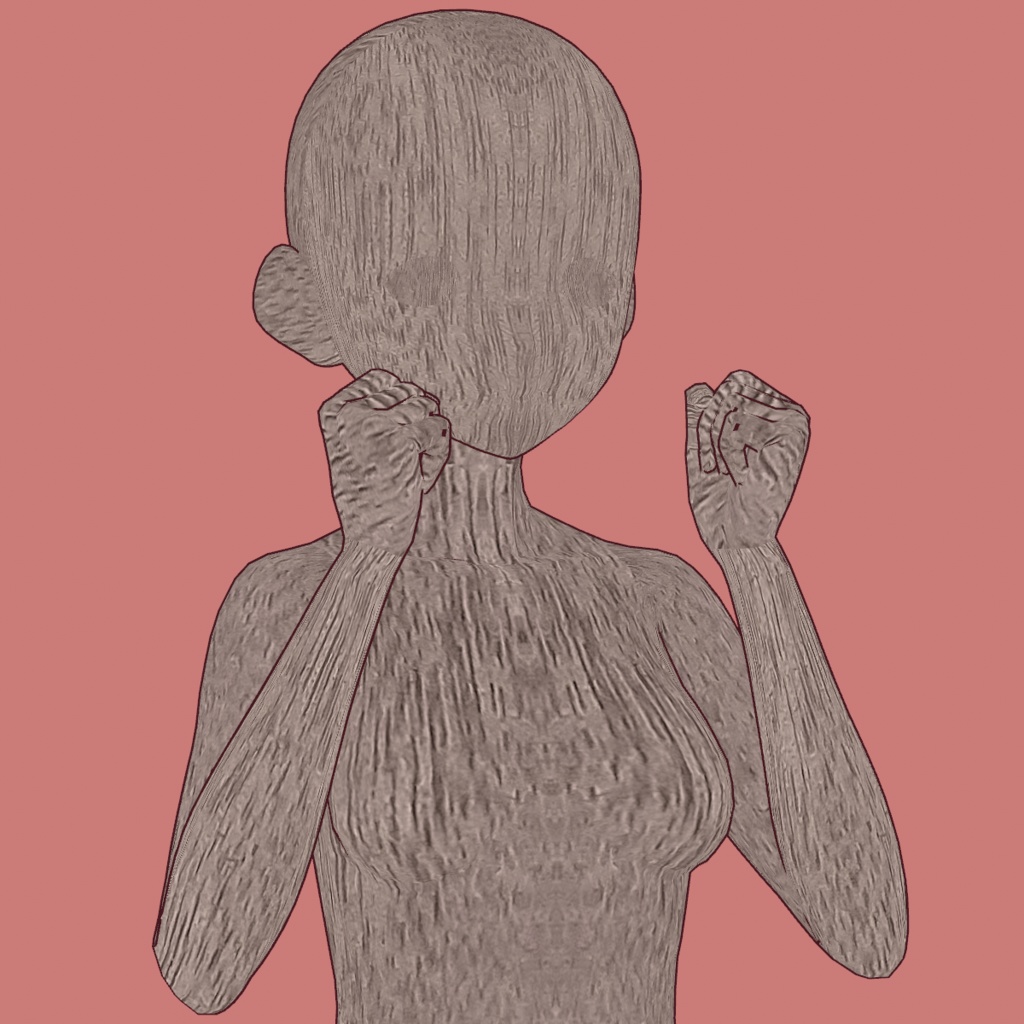 VRoid Mannequin Wood Texture