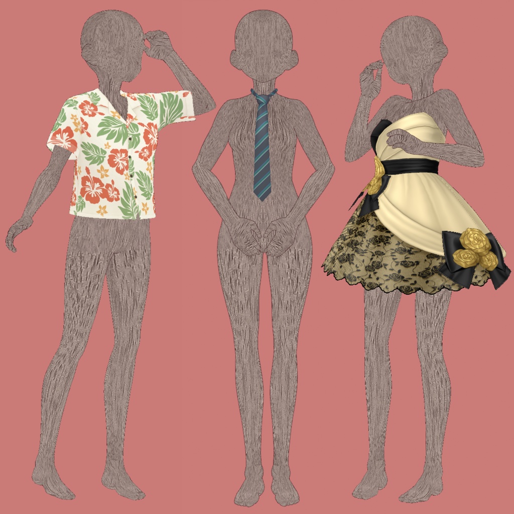 VRoid Mannequin Wood Texture