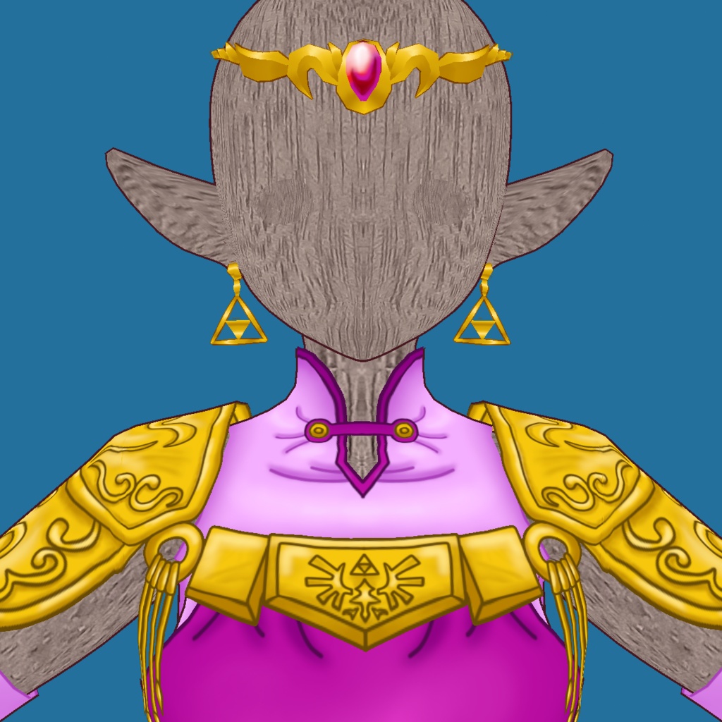 tLoZ Oot VRoid & PSD Adult Zelda Dress